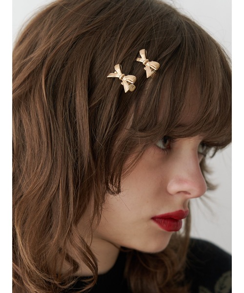 jouetie（ジュエティ）の「リボンクリップ（バレッタ/ヘアクリップ・レディース・シルバー/ゴールド・FREE）」の2枚目の写真
