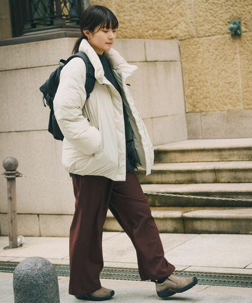 NANGA（ナンガ）の「『別注』NANGA×EKAL　スタンドカラーダウンジャケット（ダウンジャケット/コート・レディース・イエロー系その他/アイボリー/ブラック/ベージュ系その他・ONE）」の14枚目の写真