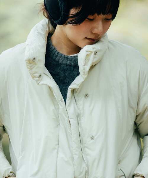 NANGA（ナンガ）の「『別注』NANGA×EKAL　スタンドカラーダウンジャケット（ダウンジャケット/コート・レディース・イエロー系その他/アイボリー/ブラック/ベージュ系その他・ONE）」の17枚目の写真