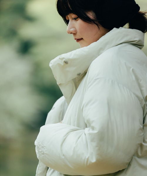 NANGA（ナンガ）の「『別注』NANGA×EKAL　スタンドカラーダウンジャケット（ダウンジャケット/コート・レディース・イエロー系その他/アイボリー/ブラック/ベージュ系その他・ONE）」の19枚目の写真