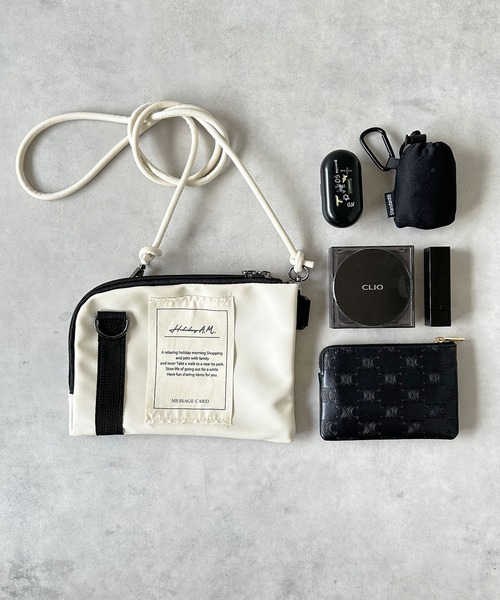 BAYBLO（ベイブロ）の「(KS)フェイクレザーウォレットショルダー（ショルダーバッグ・メンズ・ブラック/アイボリー/グレー・FREE）」の12枚目の写真
