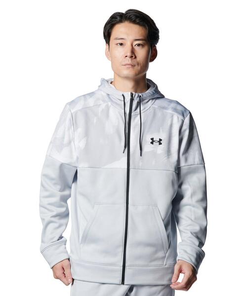 【セール】UAアーマーフリース ノベルティ フルジップ フーディー（トレーニング/メンズ）（スウェット）｜UNDER ARMOUR（アンダーアーマー）