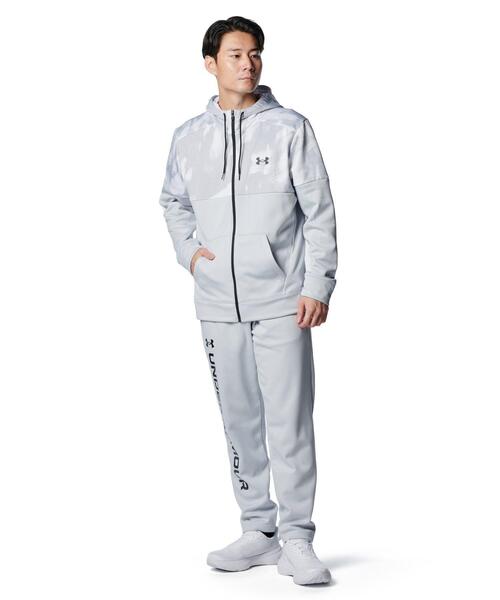 UNDER ARMOUR(アンダーアーマー)の「UAアーマーフリース ノベルティ フルジップ フーディー(トレーニング/メンズ)(スウェット・メンズ・グレー・3XL/S/M/L/XL/2XL)」の3枚目の写真