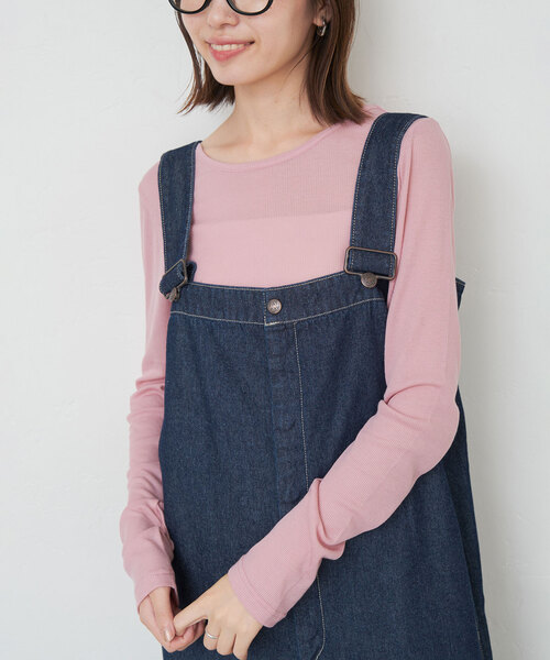 SLOBE IENA（スローブイエナ）の「ソフトコットンクルーネック（Tシャツ/カットソー・レディース・ピンク系その他/ライトグレー/ホワイト/ネイビー・FREE）」の15枚目の写真