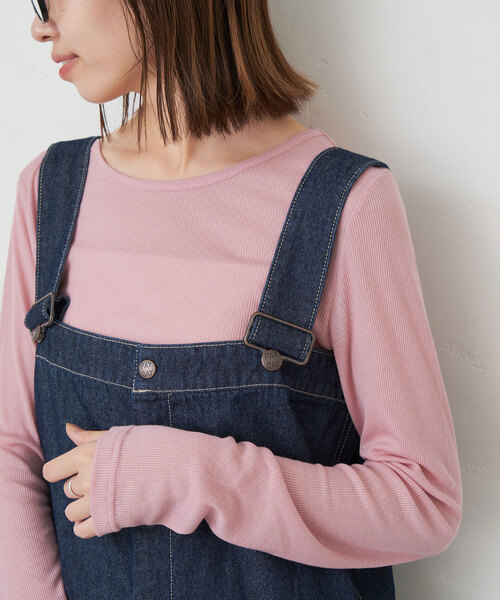 SLOBE IENA（スローブイエナ）の「ソフトコットンクルーネック（Tシャツ/カットソー・レディース・ピンク系その他/ライトグレー/ホワイト/ネイビー・FREE）」の16枚目の写真