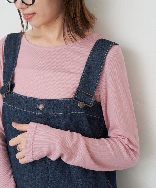 SLOBE IENA（スローブイエナ）の「ソフトコットンクルーネック（Tシャツ/カットソー・レディース・ピンク系その他/ライトグレー/ホワイト/ネイビー・FREE）」の17枚目の写真