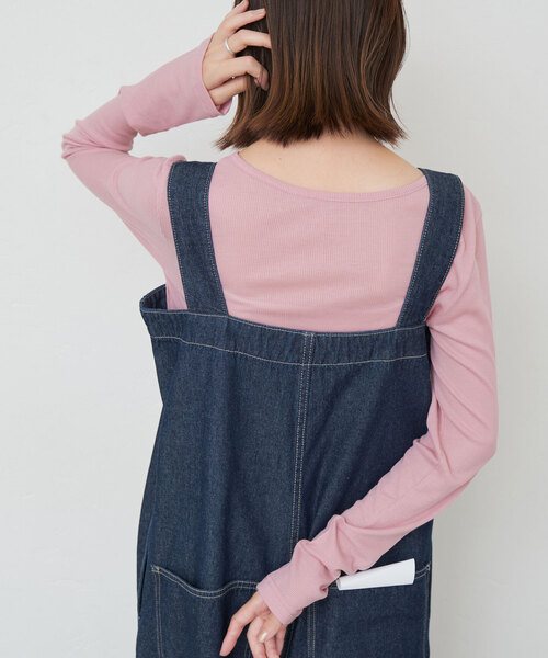 SLOBE IENA（スローブイエナ）の「ソフトコットンクルーネック（Tシャツ/カットソー・レディース・ピンク系その他/ライトグレー/ホワイト/ネイビー・FREE）」の19枚目の写真