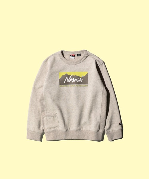 NANGA/ナンガ ECO HYBRID BOX LOGO KIDS SWEATエコハイブリットボックスロゴスウェットキッズ（スウェット）｜NANGA（ナンガ）スウェット
