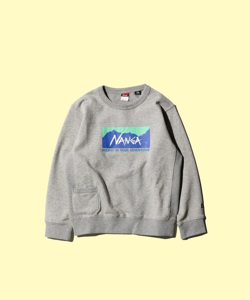 NANGA/ナンガ ECO HYBRID BOX LOGO KIDS SWEATエコハイブリットボックスロゴスウェットキッズ（スウェット）｜NANGA（ナンガ）
