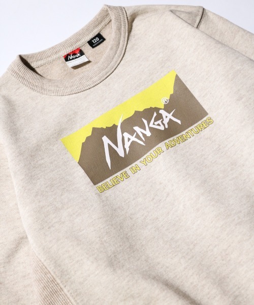 NANGA/ナンガ ECO HYBRID BOX LOGO KIDS SWEATエコハイブリットボックスロゴスウェットキッズ（スウェット）｜NANGA（ナンガ）
