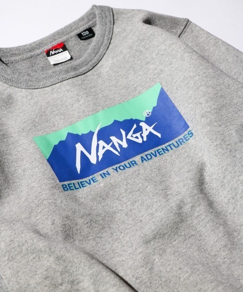NANGA/ナンガ ECO HYBRID BOX LOGO KIDS SWEATエコハイブリットボックスロゴスウェットキッズ（スウェット）｜NANGA（ナンガ）