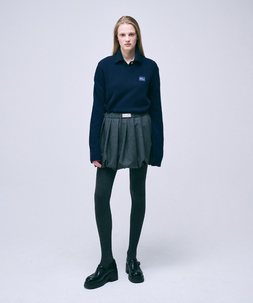 Mardi Mercredi（マルディメクルディ）の「WOOL BALLOON MINI SKIRT 