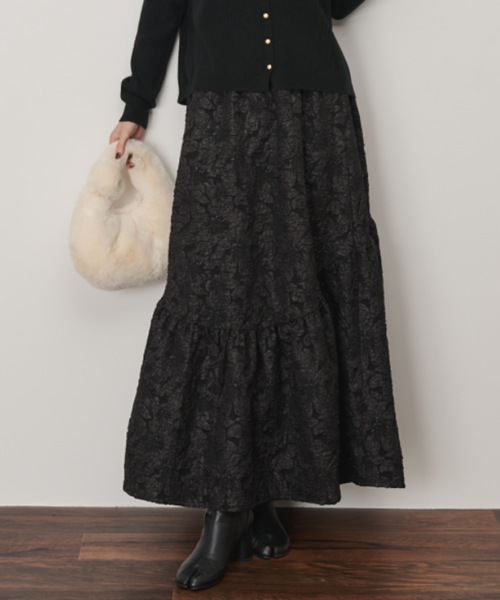 セール】ラウンドヘムジャガードスカート（スカート）｜Shelly island