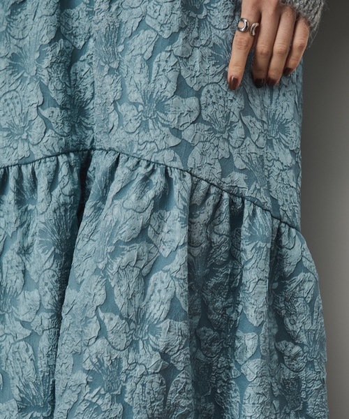 ラウンドヘムジャガードスカート（スカート）｜Shelly island