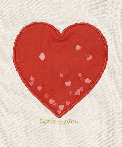 petit main（プティマイン）の「【リンク】キラキラモチーフトレーナー(キッズ)（スウェット・キッズ・アイボリー/ライトブルー/ラベンダー/チャコール・80ｃｍ/90cm/100cm/110cm/120cm/130cm）」の14枚目の写真