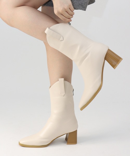 【セール】スクエア ウエスタンブーツ（ブーツ）｜LibertyDoll（リバティードール）