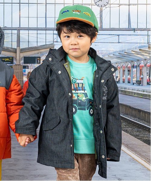 kladskap(クレードスコープ)の「ドライブザウルストレーナー(スウェット・キッズ・マスタード/エメラルド・90cm/100cm/110cm/120cm/130cm)」の5枚目の写真