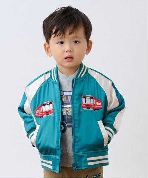 kladskap(クレードスコープ)の「ドライブザウルストレーナー(スウェット・キッズ・マスタード/エメラルド・90cm/100cm/110cm/120cm/130cm)」の8枚目の写真