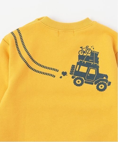 kladskap(クレードスコープ)の「ドライブザウルストレーナー(スウェット・キッズ・マスタード/エメラルド・90cm/100cm/110cm/120cm/130cm)」の15枚目の写真