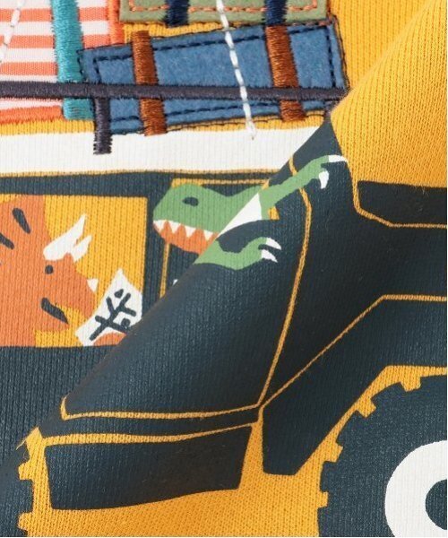 kladskap(クレードスコープ)の「ドライブザウルストレーナー(スウェット・キッズ・マスタード/エメラルド・90cm/100cm/110cm/120cm/130cm)」の16枚目の写真