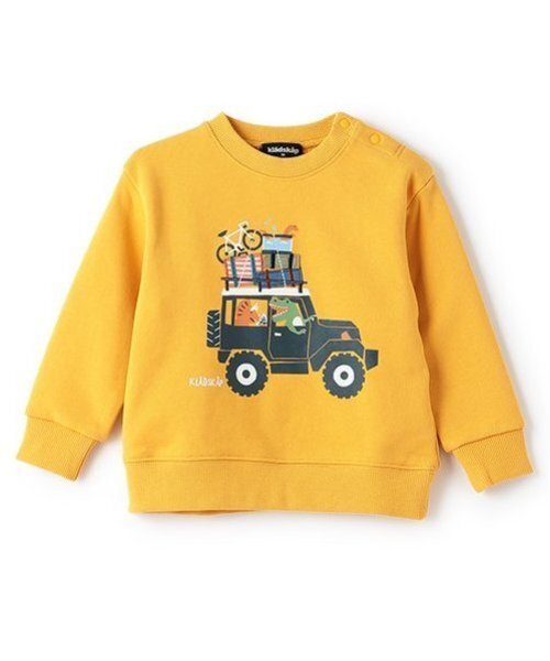 kladskap(クレードスコープ)の「ドライブザウルストレーナー(スウェット・キッズ・マスタード/エメラルド・90cm/100cm/110cm/120cm/130cm)」の18枚目の写真