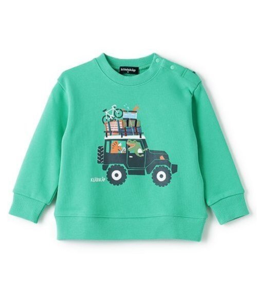 kladskap(クレードスコープ)の「ドライブザウルストレーナー(スウェット・キッズ・マスタード/エメラルド・90cm/100cm/110cm/120cm/130cm)」の20枚目の写真