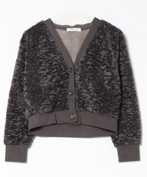 【セール】プードルファーVネックカーディガン（カーディガン/ボレロ）｜LBC（エルビーシー）