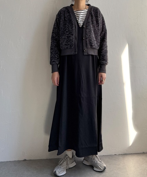 【セール】プードルファーVネックカーディガン（カーディガン/ボレロ）｜LBC（エルビーシー）