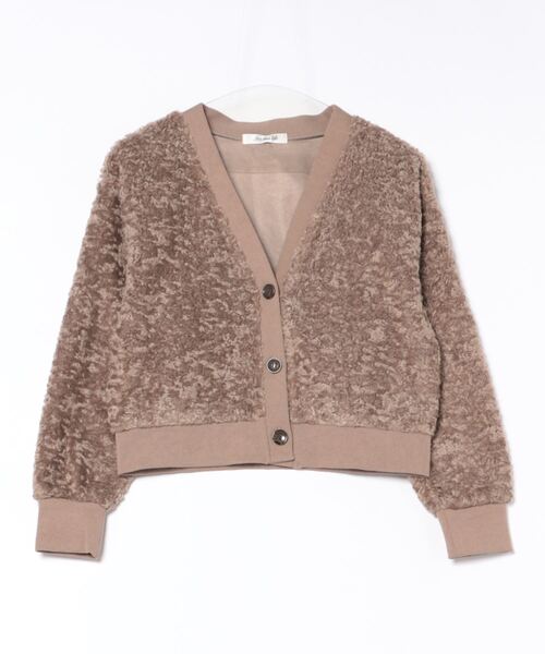 【セール】プードルファーVネックカーディガン（カーディガン/ボレロ）｜LBC（エルビーシー）