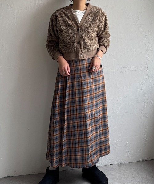 【セール】プードルファーVネックカーディガン（カーディガン/ボレロ）｜LBC（エルビーシー）