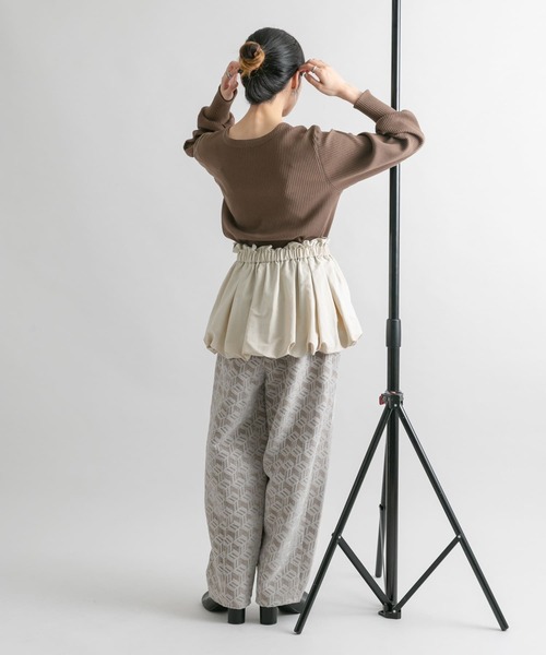 KBF(ケイビーエフ)の「バルーンパーツSETリブトップス(カーディガン/ボレロ・レディース・ホワイト系その他/ブラック/ブラウン系その他・ONE)」の12枚目の写真