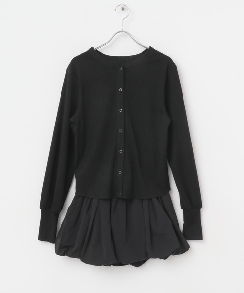 KBF(ケイビーエフ)の「バルーンパーツSETリブトップス(カーディガン/ボレロ・レディース・ホワイト系その他/ブラック/ブラウン系その他・ONE)」の14枚目の写真