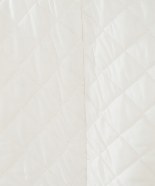 Yarmo（ヤーモ）の「【yarmo/ヤーモ】Quilting Lab Coat キルティングラボコート（ステンカラーコート・レディース・オフホワイト/ブラック・フリー）」の22枚目の写真