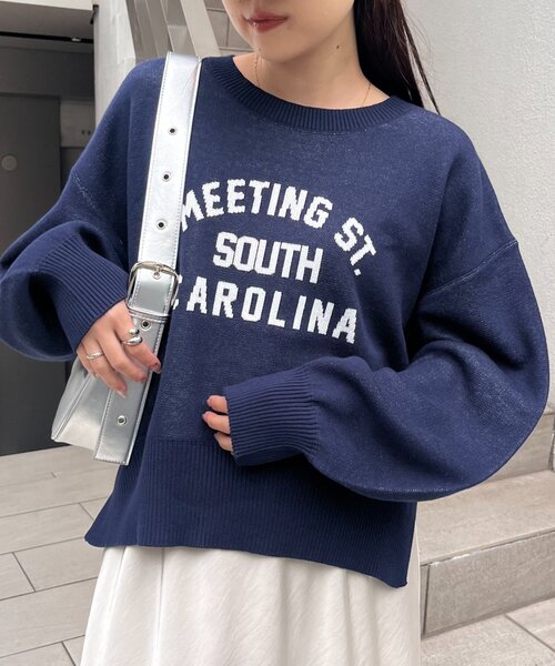 セール】カレッジロゴジャガードニット（ニット/セーター）｜CIAOPANIC