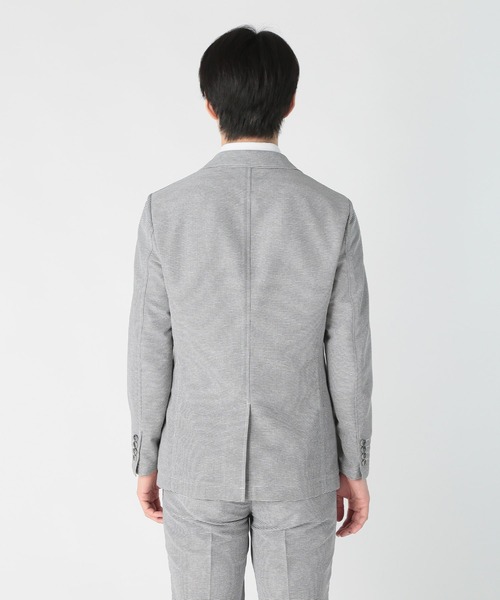 CROWDED CLOSET（クラウデッドクローゼット）の「千鳥柄カラミストレッチジャケット（テーラードジャケット・メンズ・ネイビー/ホワイト系その他・04/03/02/01）」の4枚目の写真