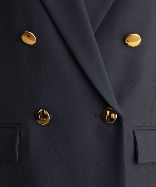 THE SHOP TK （ザ ショップ ティーケー ）の「【ONOFF活躍／セレモニー／通勤】CAVIAN Wブレストジャケット／洗える（テーラードジャケット・レディース・チャコールグレー/ネイビー・11/13/12）」の10枚目の写真