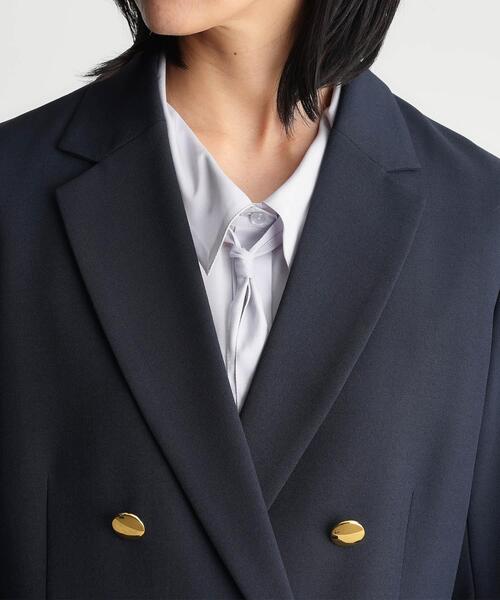 THE SHOP TK （ザ ショップ ティーケー ）の「【ONOFF活躍／セレモニー／通勤】CAVIAN Wブレストジャケット／洗える（テーラードジャケット・レディース・チャコールグレー/ネイビー・11/13/12）」の18枚目の写真
