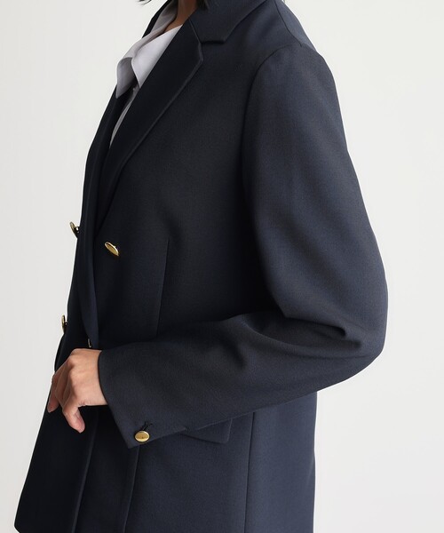THE SHOP TK （ザ ショップ ティーケー ）の「【ONOFF活躍／セレモニー／通勤】CAVIAN Wブレストジャケット／洗える（テーラードジャケット・レディース・チャコールグレー/ネイビー・11/13/12）」の19枚目の写真