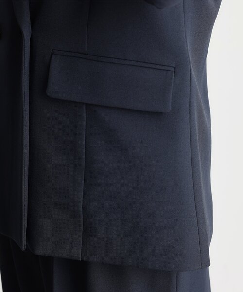 THE SHOP TK （ザ ショップ ティーケー ）の「【ONOFF活躍／セレモニー／通勤】CAVIAN Wブレストジャケット／洗える（テーラードジャケット・レディース・チャコールグレー/ネイビー・11/13/12）」の22枚目の写真