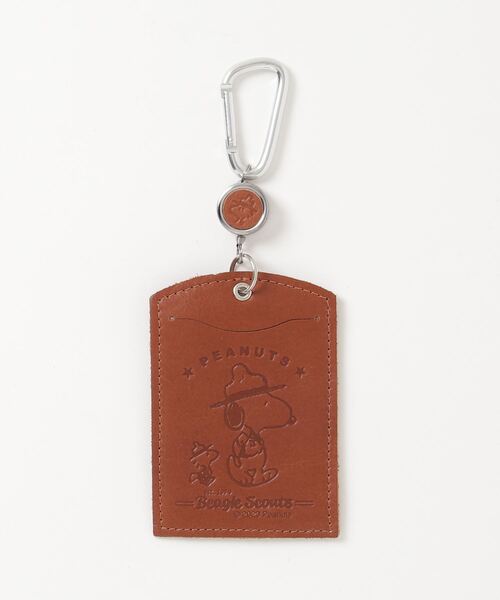 SNOOPY LEATHER COLLECTION/スヌーピーレザーコレクション/リール付きパスケース/SN0148（パスケース）｜SNOOPY（スヌーピー）