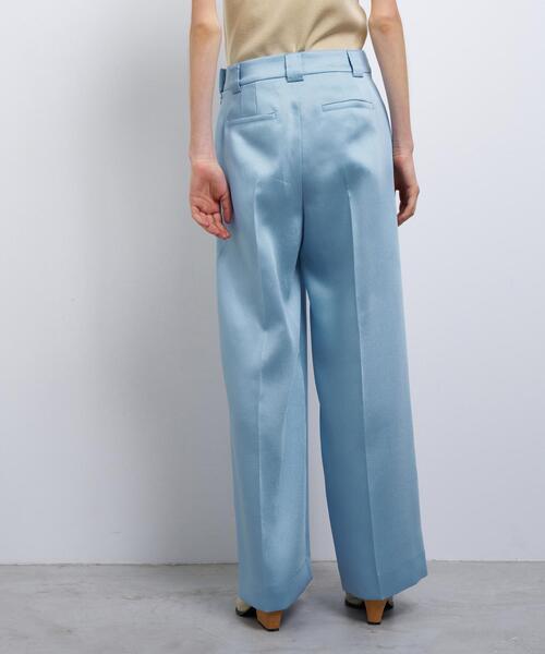 LANVIN en Bleu(ランバンオンブルー)の「シルキーダブルクロスストレートワイドパンツ(その他パンツ・レディース・オフホワイト/ブラック/ブルー系その他・38/36)」の9枚目の写真