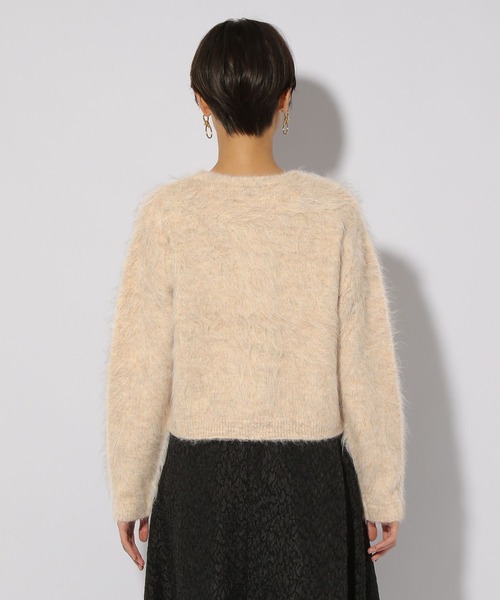 Elura（エルーラ）の「＜スタイリスト福田麻琴さんコラボ＞ドレスファーニットカーディガン/234495（カーディガン/ボレロ・レディース・チャコールグレー/ベージュ・FREE）」の12枚目の写真