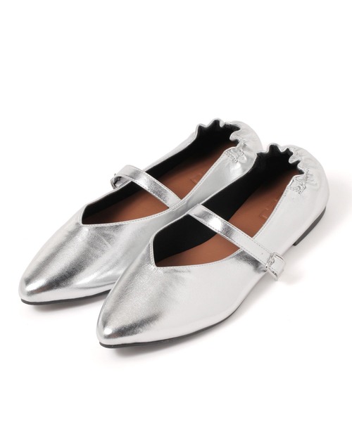 LAKOLE(ラコレ)の「【卒入式/オケージョンにも】ポインテッドギャザーストラップパンプス / 286522(パンプス・レディース・ブラック/シルバー・SMALL/MEDIUM/LARGE)」の7枚目の写真