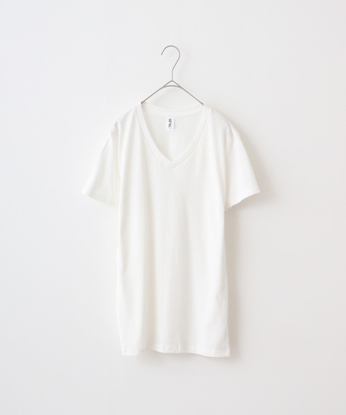 TRUSS（トラス）の「TRUSS ﾄﾗｲﾌﾞﾚﾝﾄﾞVﾈｯｸTｼｬﾂ（Tシャツ/カットソー・メンズ・ブラック/パープル/グリーン/ヘザーグレー/オフホワイト/ブルー/ネイビー/スミクロ/ピンク/ブラウン/オートミール・XL/L/S/M）」の18枚目の写真