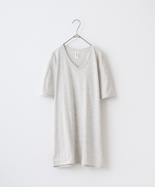 TRUSS（トラス）の「TRUSS ﾄﾗｲﾌﾞﾚﾝﾄﾞVﾈｯｸTｼｬﾂ（Tシャツ/カットソー・メンズ・ブラック/パープル/グリーン/ヘザーグレー/オフホワイト/ブルー/ネイビー/スミクロ/ピンク/ブラウン/オートミール・XL/L/S/M）」の19枚目の写真