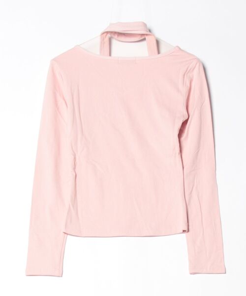 urge:(アージコロン )の「【URGE:】ボウタイ Vネック ロングスリーブ(Tシャツ/カットソー・レディース・オフホワイト/モカ/ピンク・X-LARGE/LARGE/MEDIUM/SMALL)」の4枚目の写真