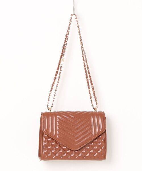 L LABEL（エルラベル）の「キルティングレターフラップショルダーバッグ（ショルダーバッグ・レディース・ベージュ/ホワイト/ブラウン/ブラック・FREE）」の13枚目の写真