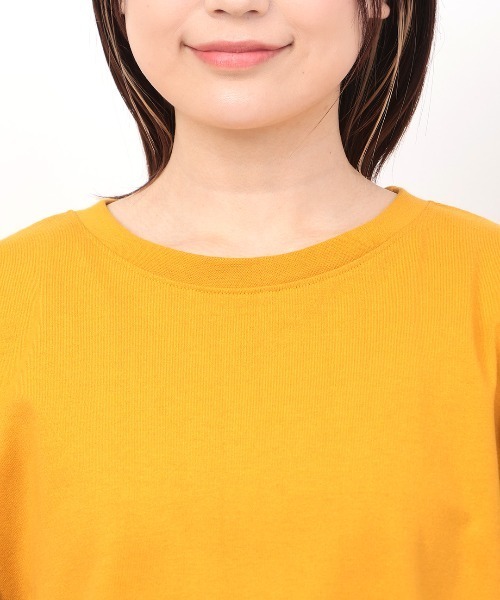 チチカカ(チチカカ)の「コンビラインパフトップス(Tシャツ/カットソー・レディース・ブラック/イエロー/オフホワイト・FREE)」の12枚目の写真