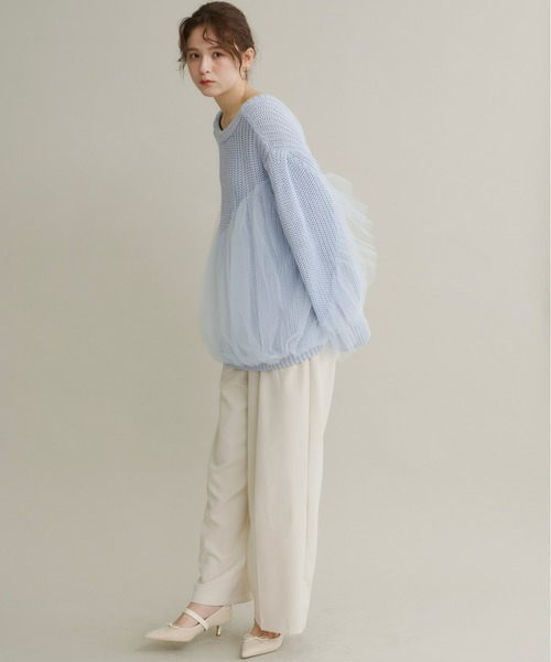 Olu.(オルドット)の「ラインストーンリボンパンプス(パンプス・レディース・ベージュ/ブラック・35/37/39)」の7枚目の写真