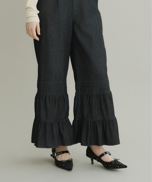 Olu.(オルドット)の「ラインストーンリボンパンプス(パンプス・レディース・ベージュ/ブラック・35/37/39)」の10枚目の写真